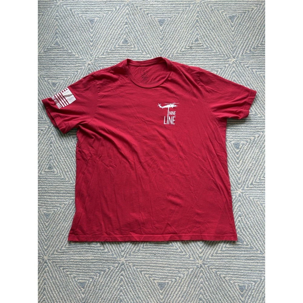 Nine Line Remember Everyone Deployed T-Shirt - Red - 3XL